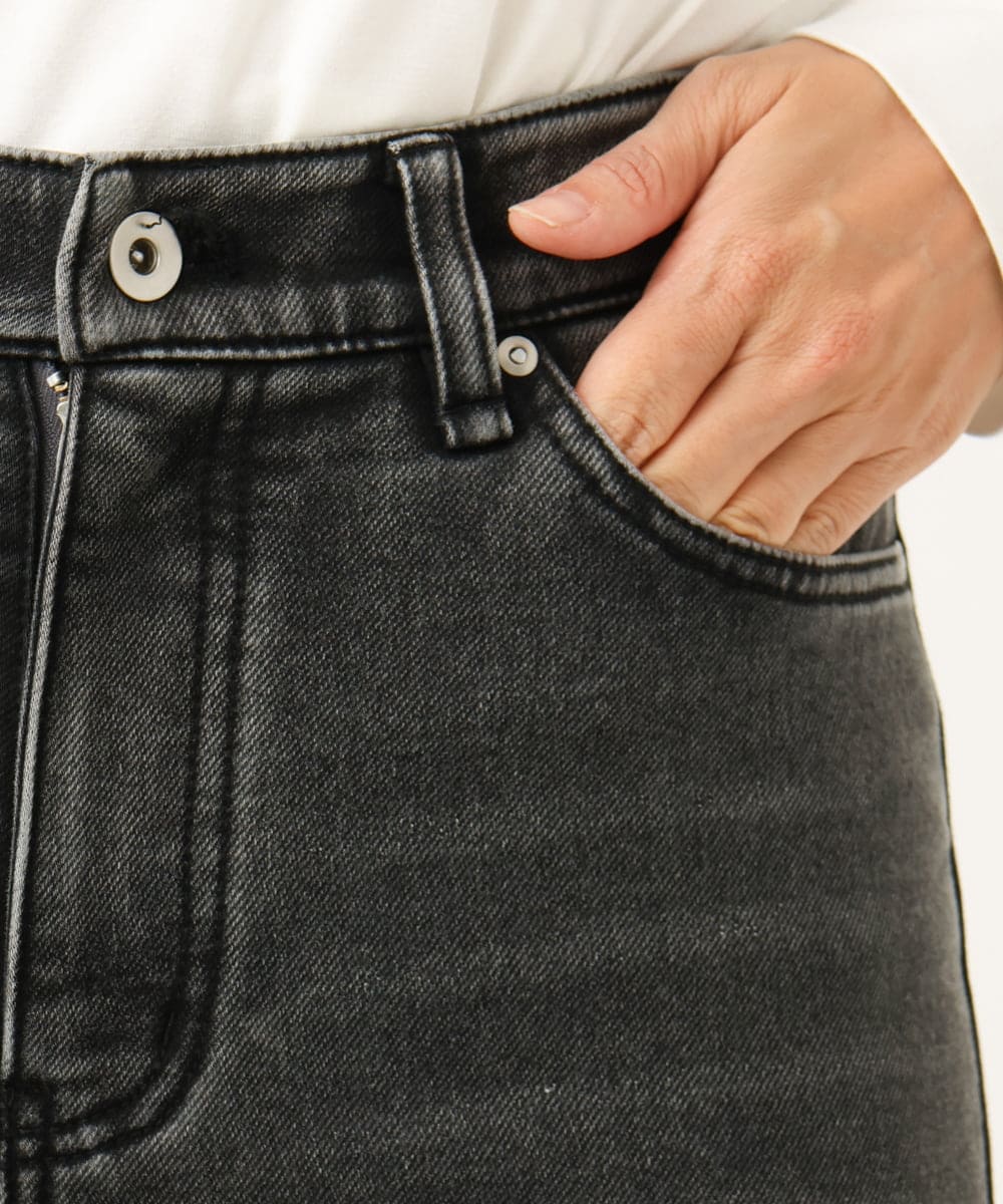 PZLAG34290 GEORGES RECH(ジョルジュ・レッシュ) 裏起毛ストレッチデニムパンツ ブラック