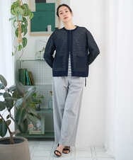 PZLEE25250 GEORGES RECH(ジョルジュ・レッシュ)  [日本製]ドロストタックワイドパンツ グレー
