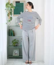 PZLEE25250 GEORGES RECH(ジョルジュ・レッシュ)  [日本製]ドロストタックワイドパンツ グレー