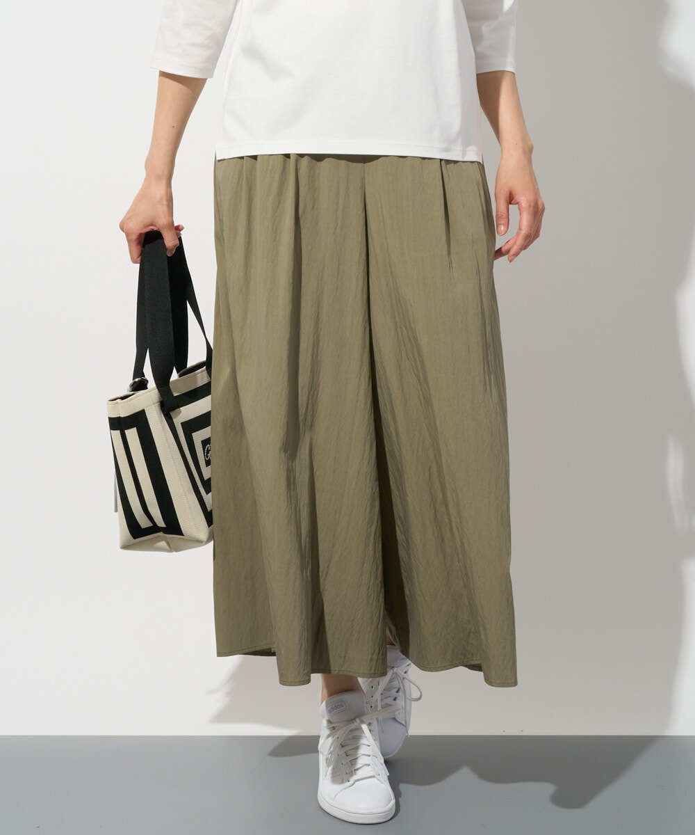 PZLGD09250 GEORGES RECH ナチュラルブロードガウチョパンツ