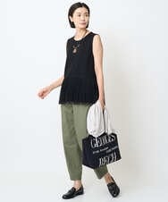 PZLJB33250 GEORGES RECH(ジョルジュ・レッシュ) バレルレックテーパードパンツ カーキ