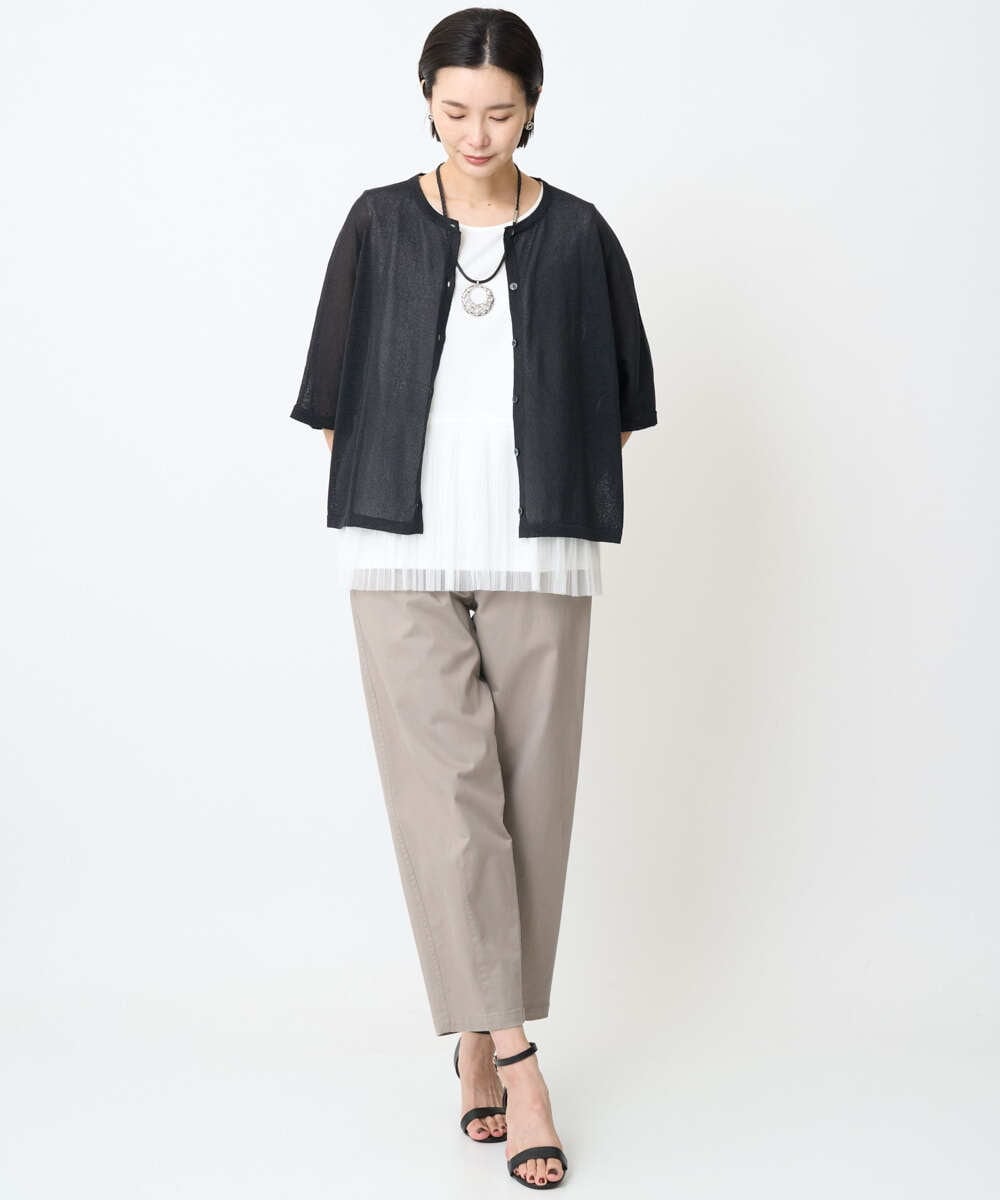 PZLJB33250 GEORGES RECH(ジョルジュ・レッシュ) バレルレックテーパードパンツ カーキ