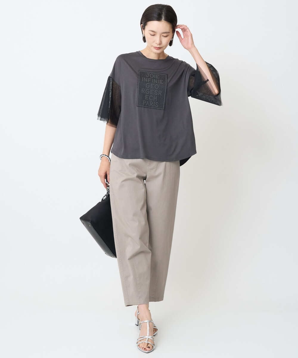 PZLJB33250 GEORGES RECH(ジョルジュ・レッシュ) バレルレックテーパードパンツ カーキ