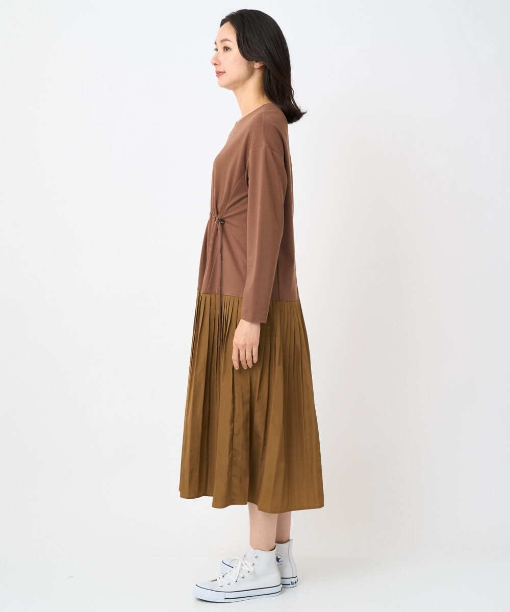 PZPJB44290 GEORGES RECH(ジョルジュ・レッシュ) ジャージータフタコンビワンピース オレンジ