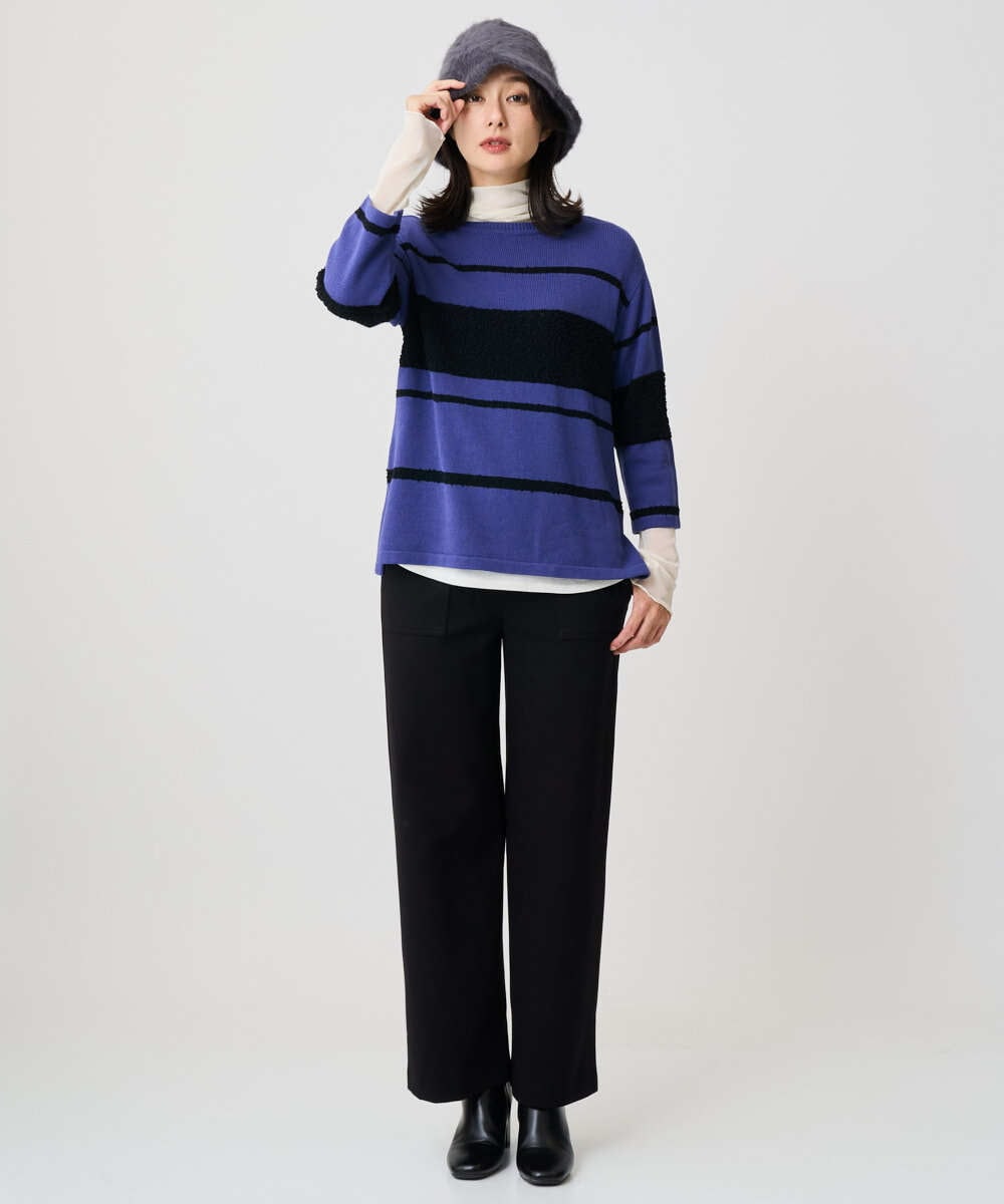 PZQAF74220 GEORGES RECH(ジョルジュ・レッシュ) [日本製]デュアルウォームロングパンツ ブラック