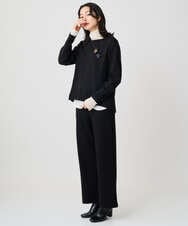 PZQAF74220 GEORGES RECH(ジョルジュ・レッシュ) [日本製]デュアルウォームロングパンツ ブラック