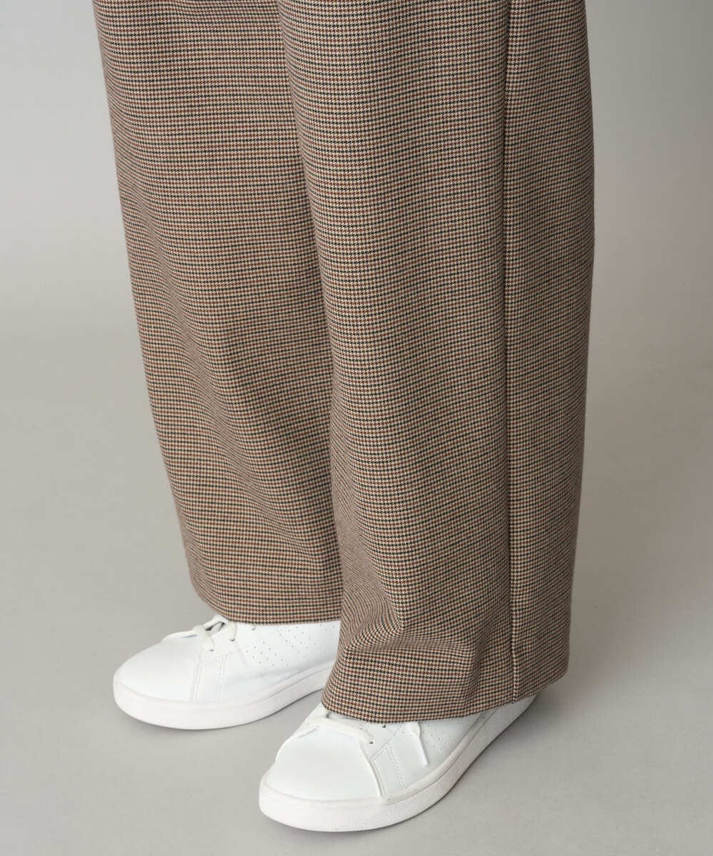 PZQAG52190 GEORGES RECH(ジョルジュ・レッシュ)  [日本製]両面起毛ストレートワイドパンツ ベージュ