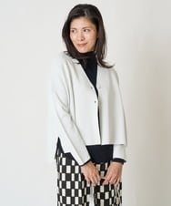 PZSEW02230 GEORGES RECH(ジョルジュ・レッシュ) ダブルフェイスニットカーディガン ピンク