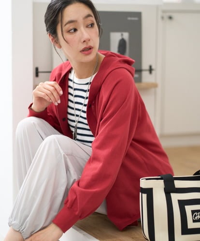 PZSGE43270 GEORGES RECH [アンサンブル対応]ニットフードカーディガン