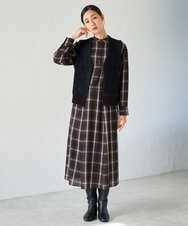 PZSJE26290 GEORGES RECH(ジョルジュ・レッシュ) シャギーモールニットベスト ベージュ