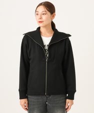 PZTAG11340 GEORGES RECH(ジョルジュ・レッシュ) ストレッチダンボールジップアップブルゾン ブラウン
