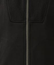 PZTAG11340 GEORGES RECH(ジョルジュ・レッシュ) ストレッチダンボールジップアップブルゾン ブラウン