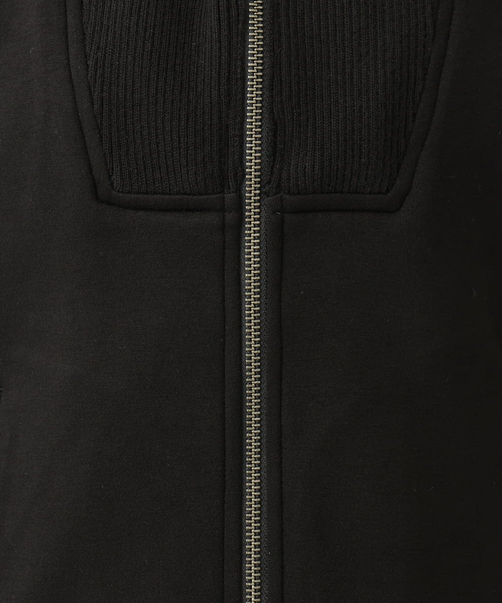 PZTAG11340 GEORGES RECH(ジョルジュ・レッシュ) ストレッチダンボールジップアップブルゾン ブラウン
