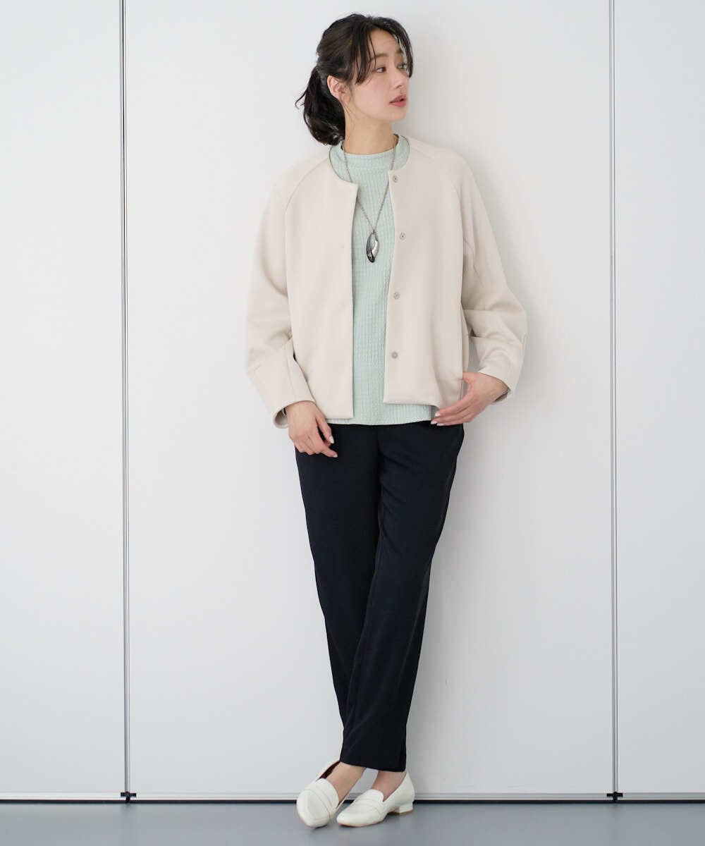 PZTEE21360 GEORGES RECH(ジョルジュ・レッシュ)  [セットアップ対応]ダンボールジャージーブルゾン ダークグレー