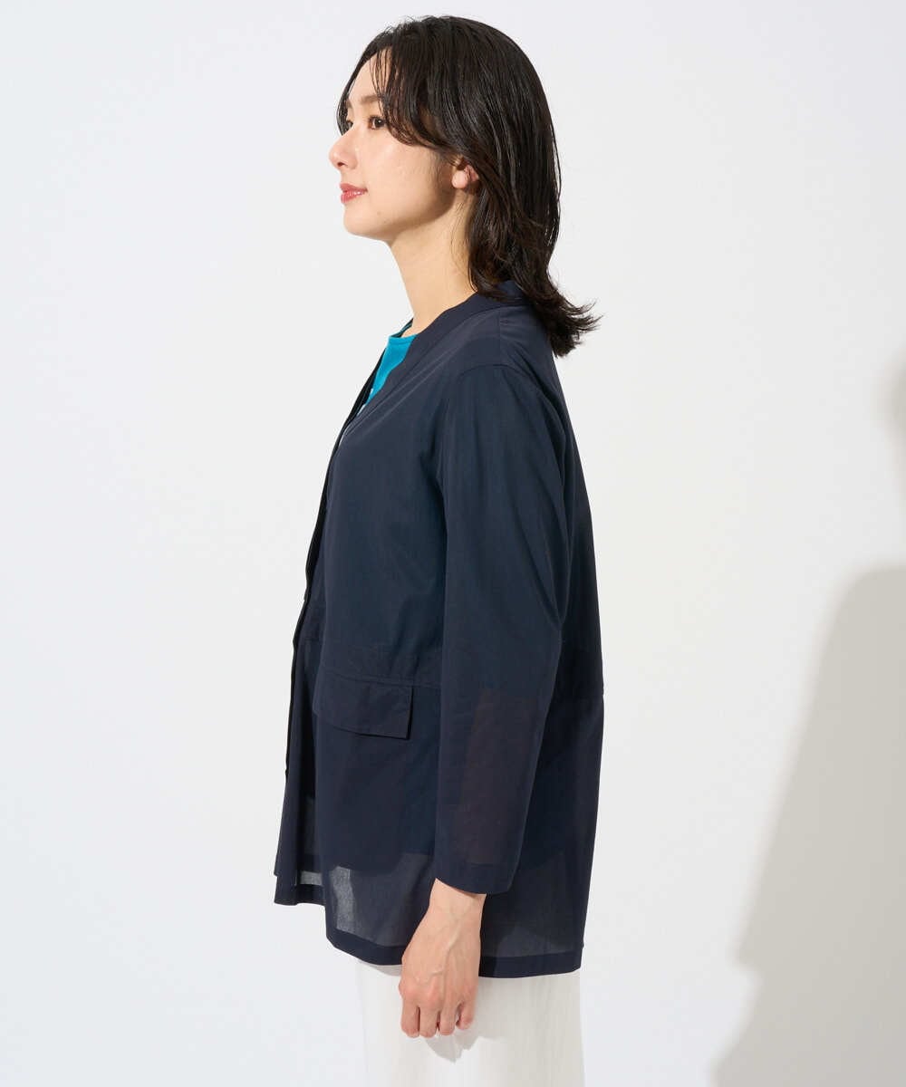 PZTGD21330 GEORGES RECH(ジョルジュ・レッシュ) シアートリコットジャケット ネイビー