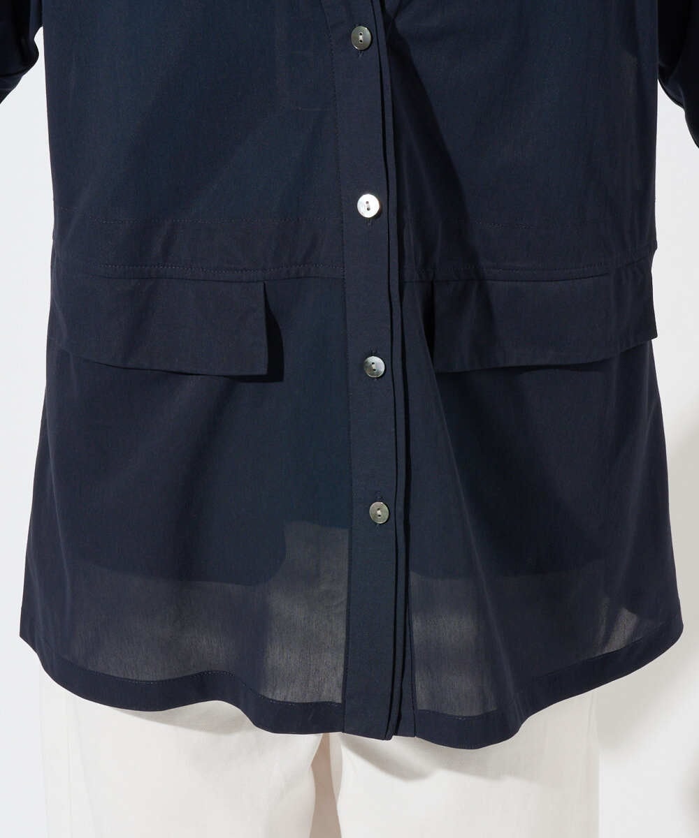 PZTGD21330 GEORGES RECH(ジョルジュ・レッシュ) シアートリコットジャケット ネイビー