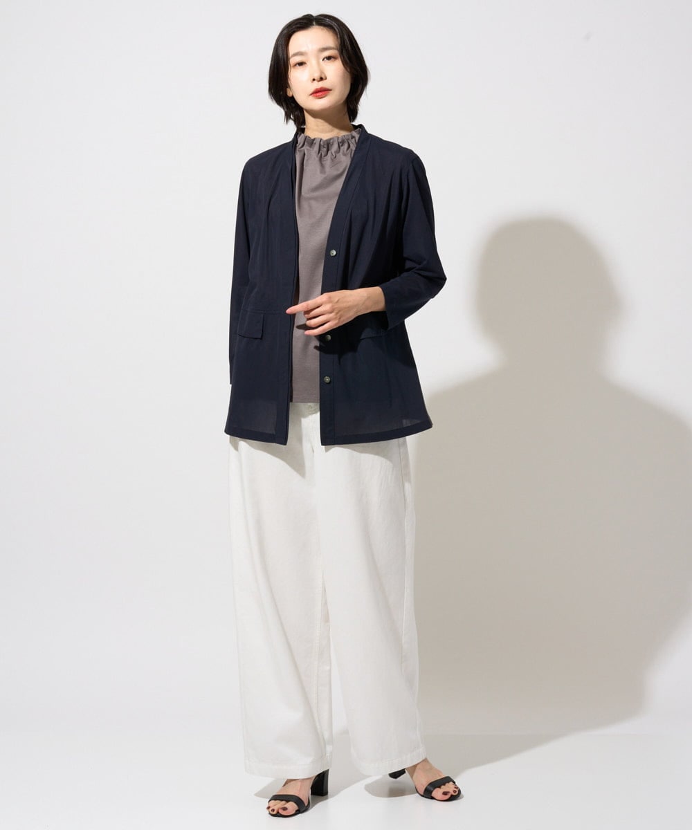 PZTGD21330 GEORGES RECH(ジョルジュ・レッシュ) シアートリコットジャケット ネイビー