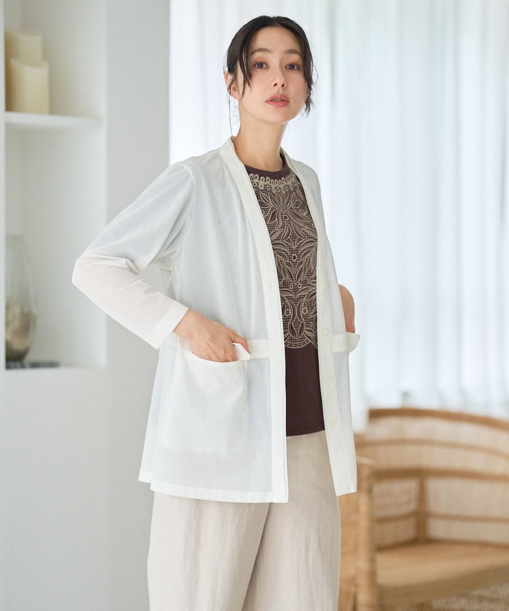 PZTGD21330 GEORGES RECH(ジョルジュ・レッシュ) シアートリコットジャケット ネイビー