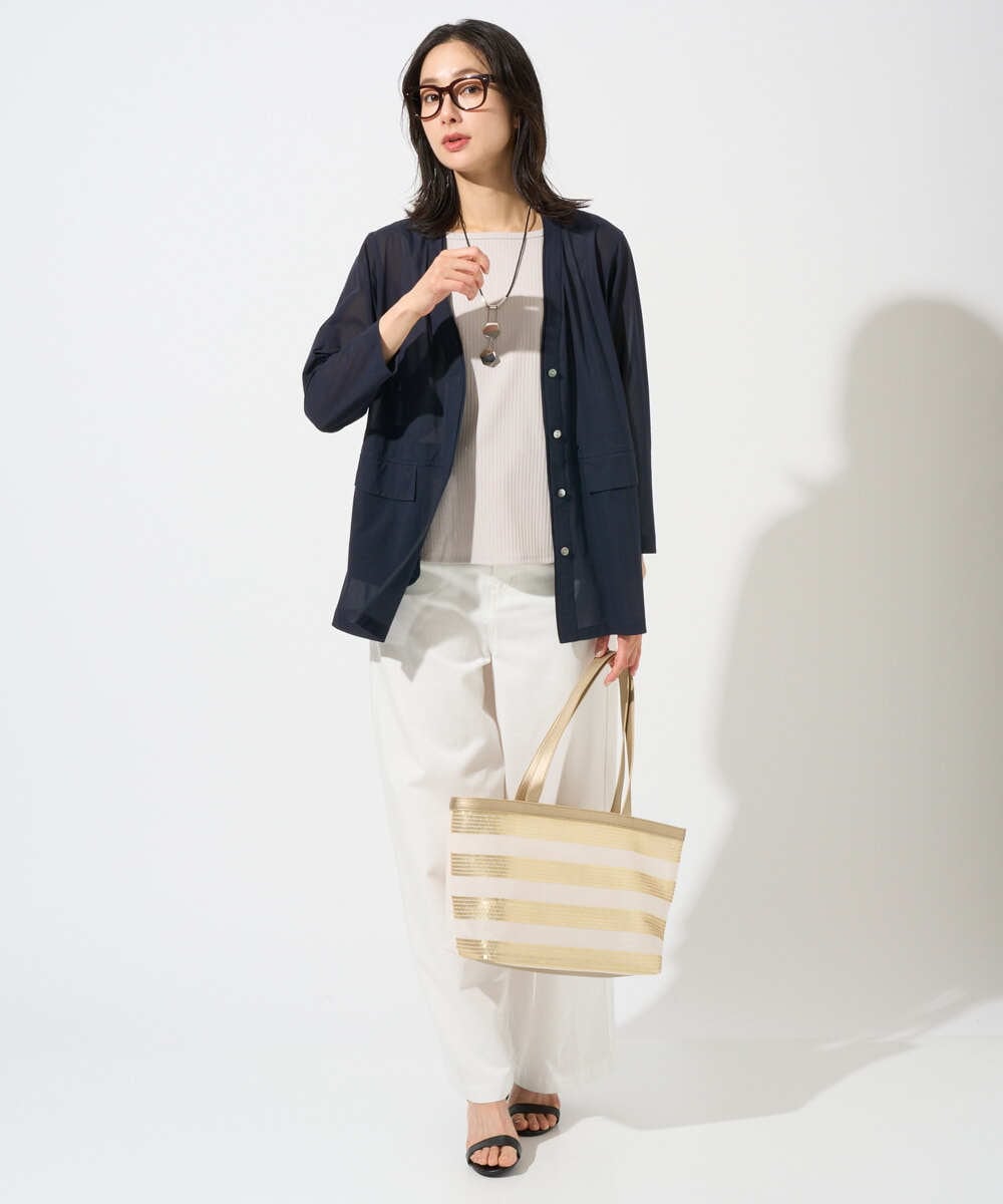 PZTGD21330 GEORGES RECH(ジョルジュ・レッシュ) シアートリコットジャケット ネイビー