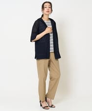 PZTHA62330 GEORGES RECH(ジョルジュ・レッシュ) シアーフードカーディガン ネイビー