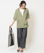 PZTHA62330 GEORGES RECH(ジョルジュ・レッシュ) シアーフードカーディガン ネイビー