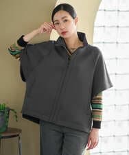 PZTJE19390 GEORGES RECH(ジョルジュ・レッシュ) ジャージーポンチョライクジレ ダークグレー