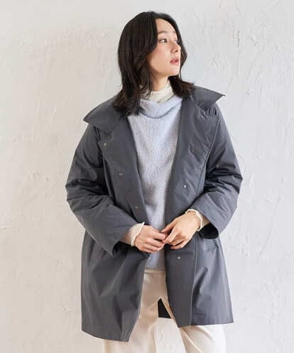 PZUAD46590 GEORGES RECH ステッチレスステンカラーミドルダウンコート