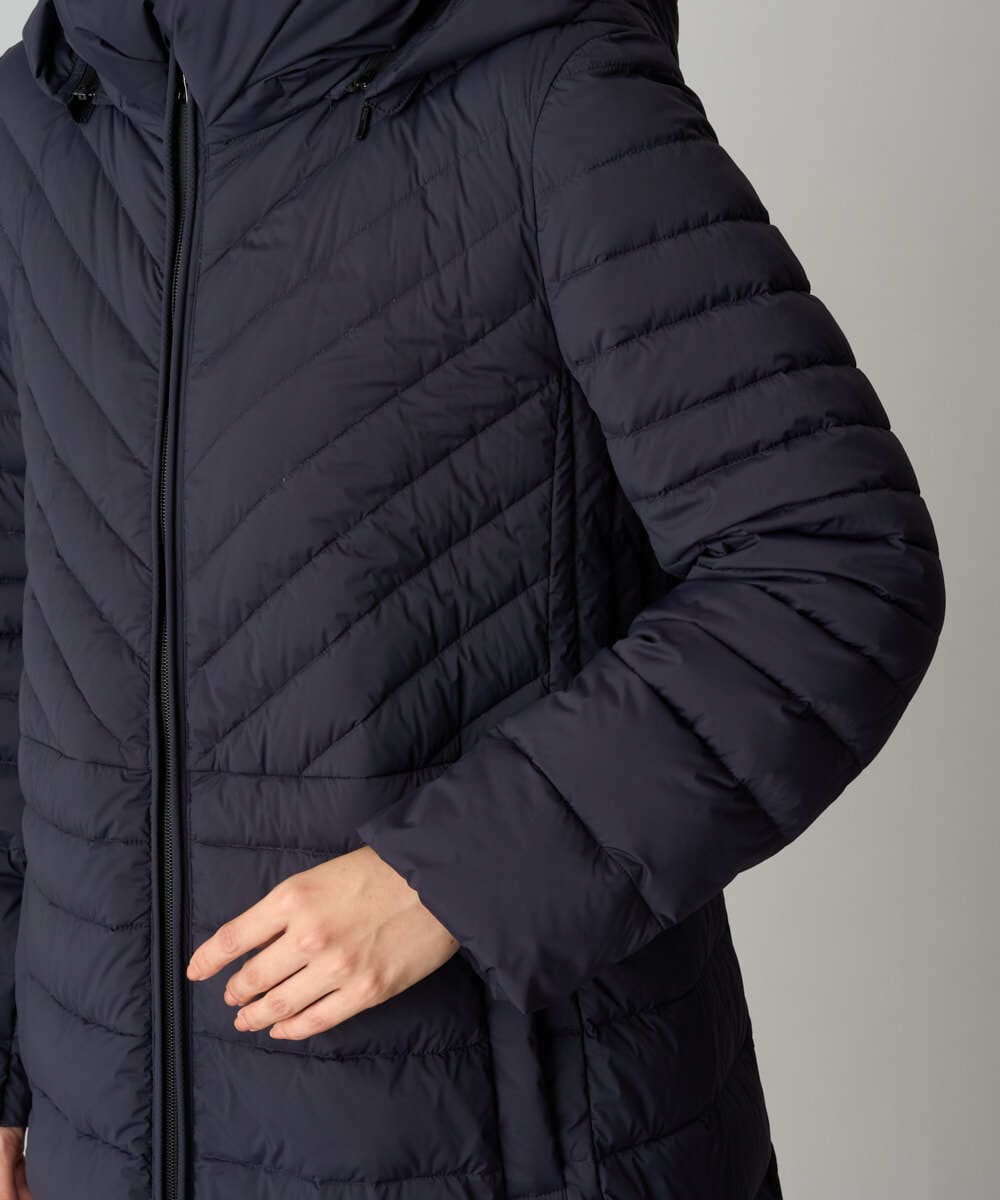 PZUAG51720 GEORGES RECH(ジョルジュ・レッシュ) ストレッチロングダウンコート ネイビー