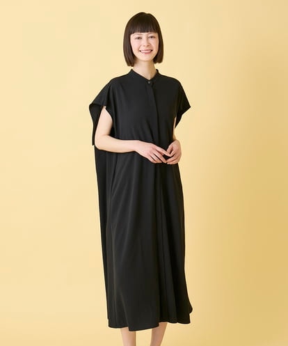 R6EGE50360 HIROKO BIS(小さいサイズ) 【小さいサイズ】セーラーカラージョーゼットワンピース/接触冷感/UVカット/速乾