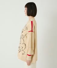 R6FAE50330 HIROKO BIS(小さいサイズ)(メゾン ドゥ サンク) 【小さいサイズ】ニュアンス刺繍アクセントニットプルオーバー ベージュ