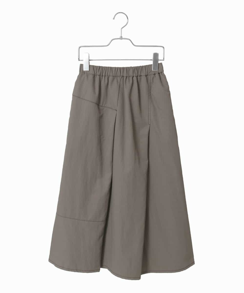 R6HAD28260 HIROKO BIS(小さいサイズ)(メゾン ドゥ サンク) 【小さいサイズ】ステッチデザインフレアスカート /洗える ブラック