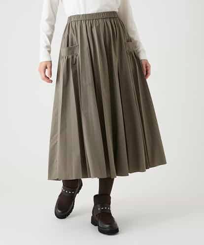R6HAG10360 HIROKO BIS(小さいサイズ) 【小さいサイズ】サイドポケットプリーツスカート
