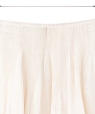 R6HGA12360 HIROKO BIS(小さいサイズ)(メゾン ドゥ サンク) 【小さいサイズ】エスニックモチーフシャーリングスカート ライトグレー系