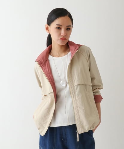 R6JDA60390  【小さいサイズ】リバーシブルタフタブルゾン