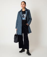R6KAF07270 HIROKO BIS(小さいサイズ)(メゾン ドゥ サンク) 【小さいサイズ】グラフィカルモチーフデザインスウェット /洗える ブラック