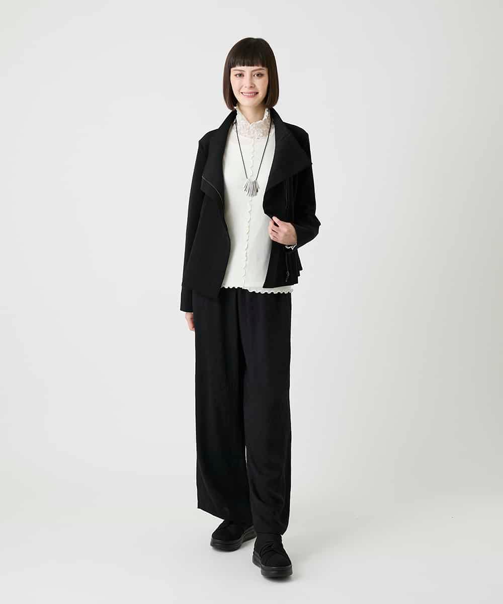 R6KLE25170 HIROKO BIS(小さいサイズ)(メゾン ドゥ サンク) 【小さいサイズ】レースジョイントストレッチプルオーバー アイボリー