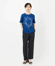 R6LIB40260 HIROKO BIS(小さいサイズ)(メゾン ドゥ サンク) 【小さいサイズ/洗濯機で洗える】2WAYストレッチベルボトムパンツ ブラック