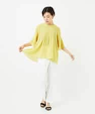 R6LIB40260 HIROKO BIS(小さいサイズ)(メゾン ドゥ サンク) 【小さいサイズ/洗濯機で洗える】2WAYストレッチベルボトムパンツ ブラック