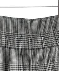 R6LLW11330 HIROKO BIS(小さいサイズ)(メゾン ドゥ サンク) 【小さいサイズ】グレンチェックジャカードフレアパンツ ベージュ×ブラック