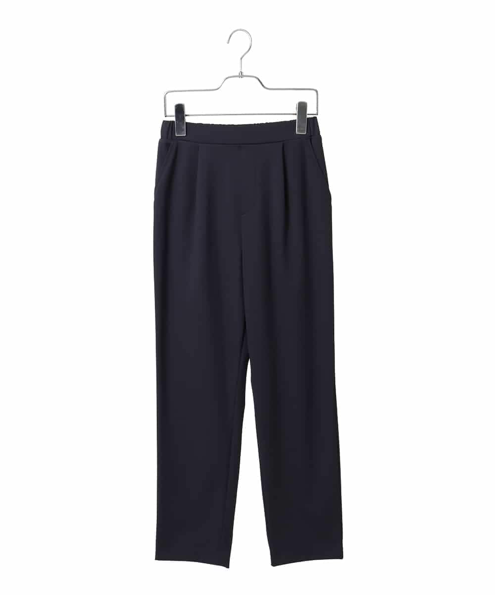 R6QAG60190 HIROKO BIS(小さいサイズ)(メゾン ドゥ サンク) 【小さいサイズ】裏起毛ストレッチベーシックパンツ ネイビー
