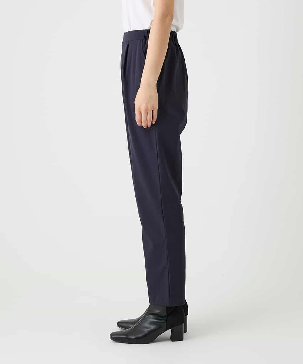 R6QAG60190 HIROKO BIS(小さいサイズ)(メゾン ドゥ サンク) 【小さいサイズ】裏起毛ストレッチベーシックパンツ ネイビー