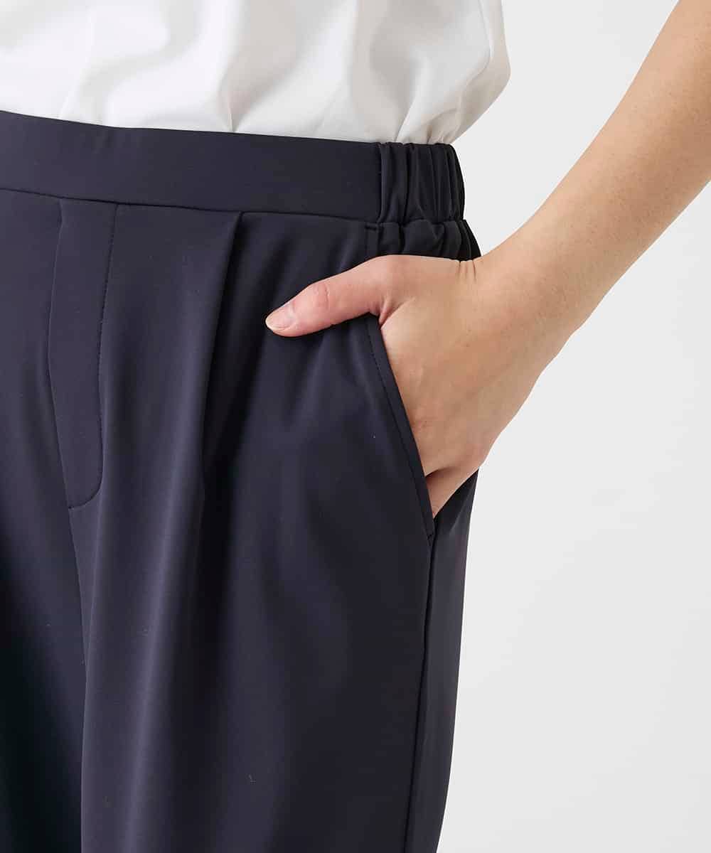R6QAG60190 HIROKO BIS(小さいサイズ)(メゾン ドゥ サンク) 【小さいサイズ】裏起毛ストレッチベーシックパンツ ネイビー