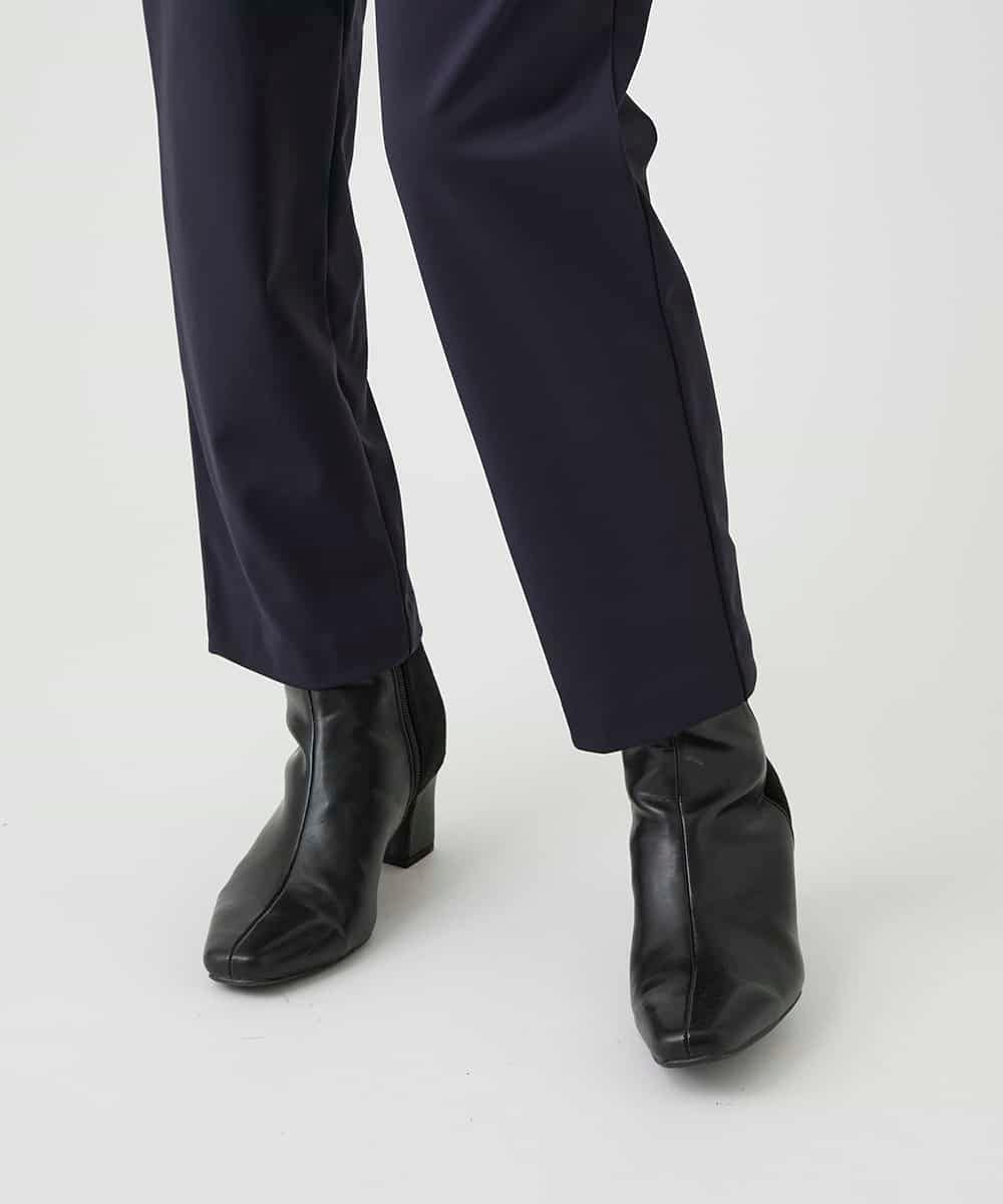 R6QAG60190 HIROKO BIS(小さいサイズ)(メゾン ドゥ サンク) 【小さいサイズ】裏起毛ストレッチベーシックパンツ ネイビー