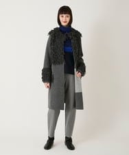 RBFAE48630 HIROKO BIS(ヒロコ ビス) フリンジニットコート グレー