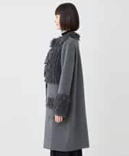 RBFAE48630 HIROKO BIS(ヒロコ ビス) フリンジニットコート グレー
