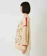 RBFAE50330 HIROKO BIS(ヒロコ ビス) ニュアンス刺繍アクセントニットプルオーバー ベージュ