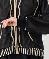 RBFAF01360 HIROKO BIS(ヒロコ ビス) ジャカードニットブルゾン ベージュ