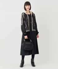 RBFAF01360 HIROKO BIS(ヒロコ ビス) ジャカードニットブルゾン ベージュ