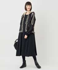 RBFAF01360 HIROKO BIS(ヒロコ ビス) ジャカードニットブルゾン ベージュ