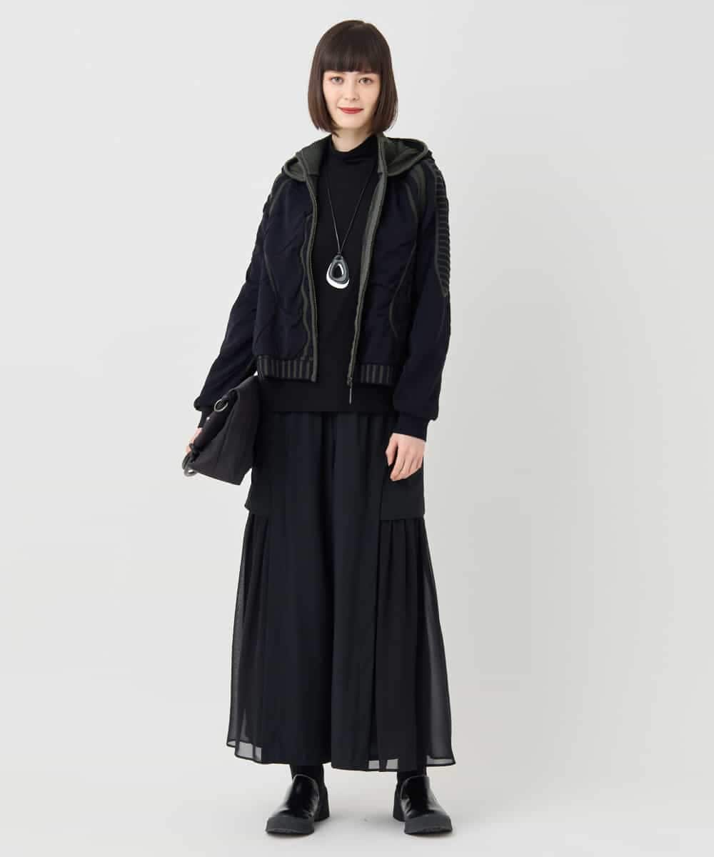 RBFAF01360 HIROKO BIS(ヒロコ ビス) ジャカードニットブルゾン ベージュ